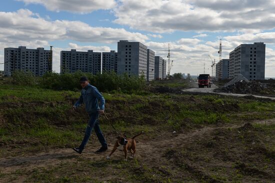 Plushikhinsky residential area in Novosibirsk