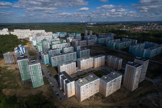 Plushikhinsky residential area in Novosibirsk