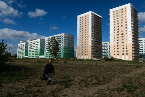 Plushchikhinsky residential area in Novosibirsk