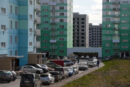 Plushchikhinsky residential area in Novosibirsk