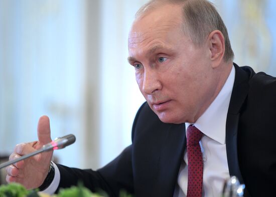 Russian President Vladimir Putin attends 2017 St. Petersburg International Economic Forum
