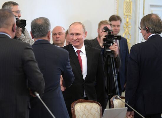 Russian President Vladimir Putin attends 2017 St. Petersburg International Economic Forum