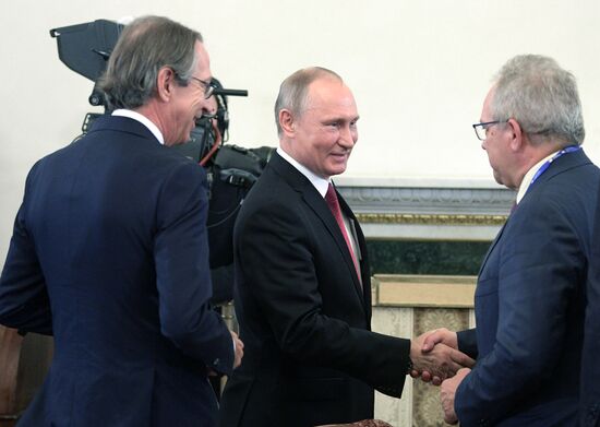 President Vladimir Putin takes part in St. Petersburg International Economic Forum 2017