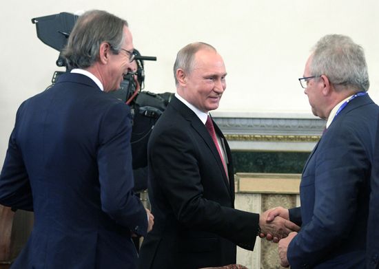 President Vladimir Putin takes part in St. Petersburg International Economic Forum 2017