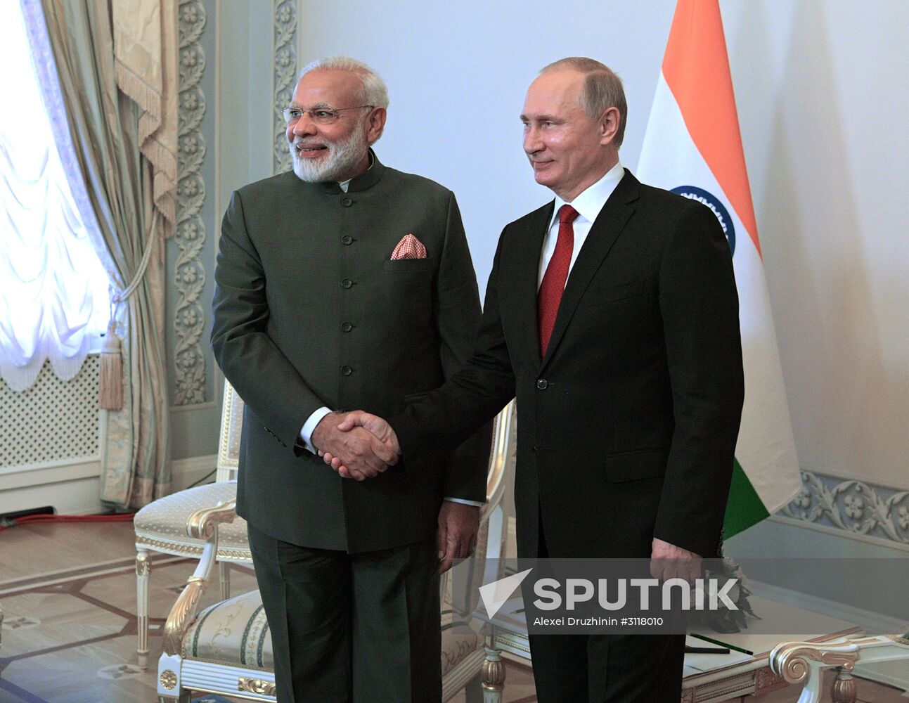 Russian President Vladimir Putin at the 21st St. Petersburg International Economic Forum