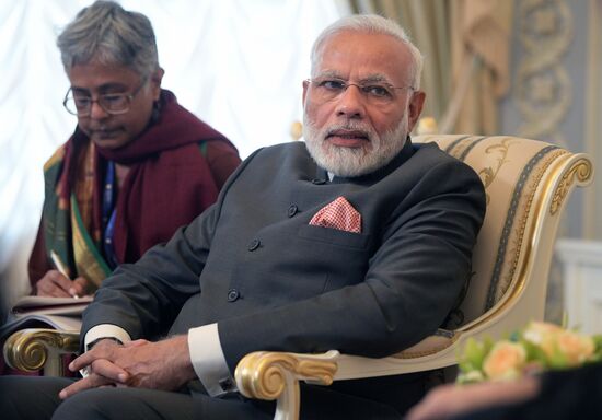 Russian President Vladimir Putin at the 21st St. Petersburg International Economic Forum