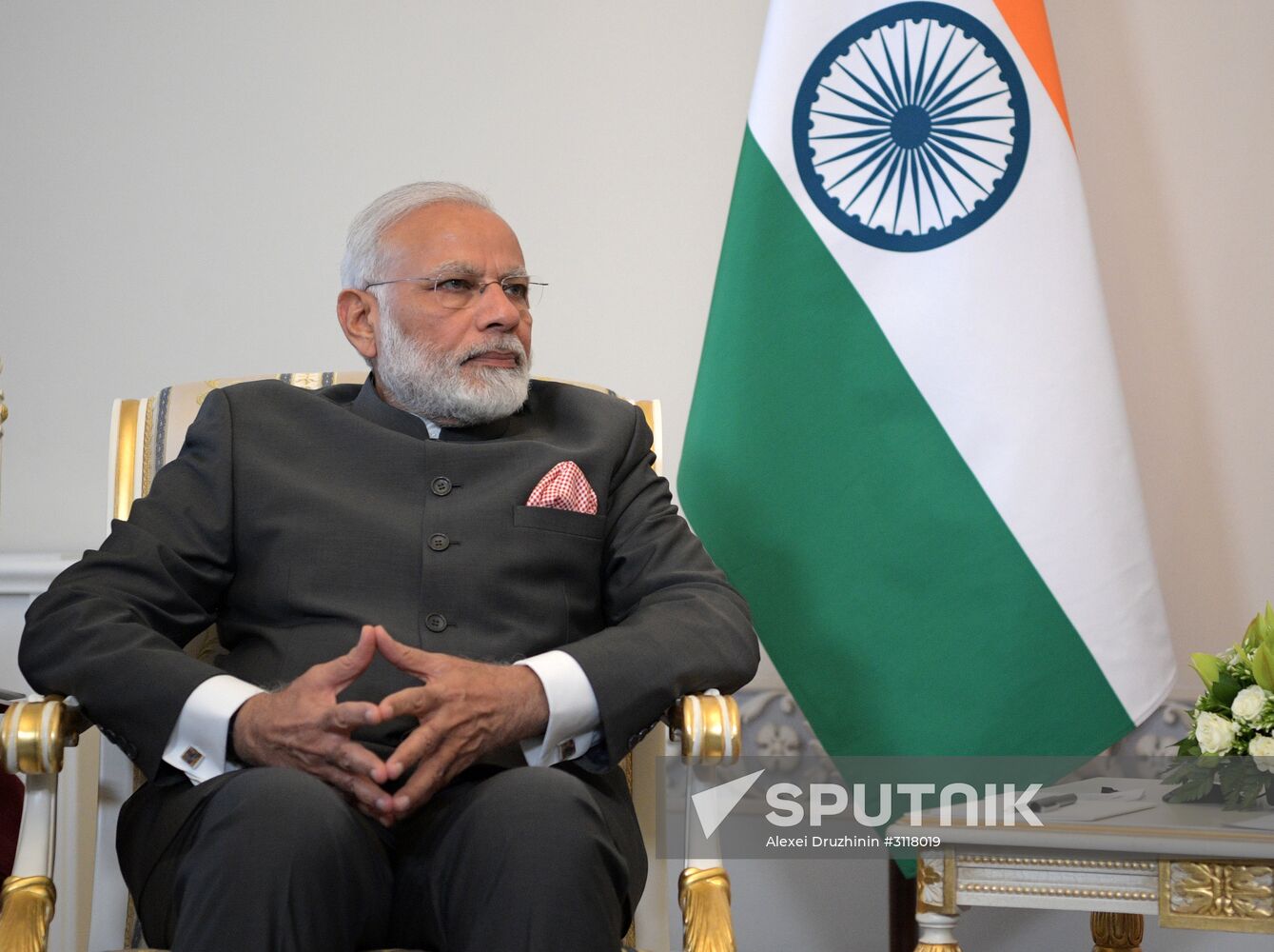 Russian President Vladimir Putin at the 21st St. Petersburg International Economic Forum