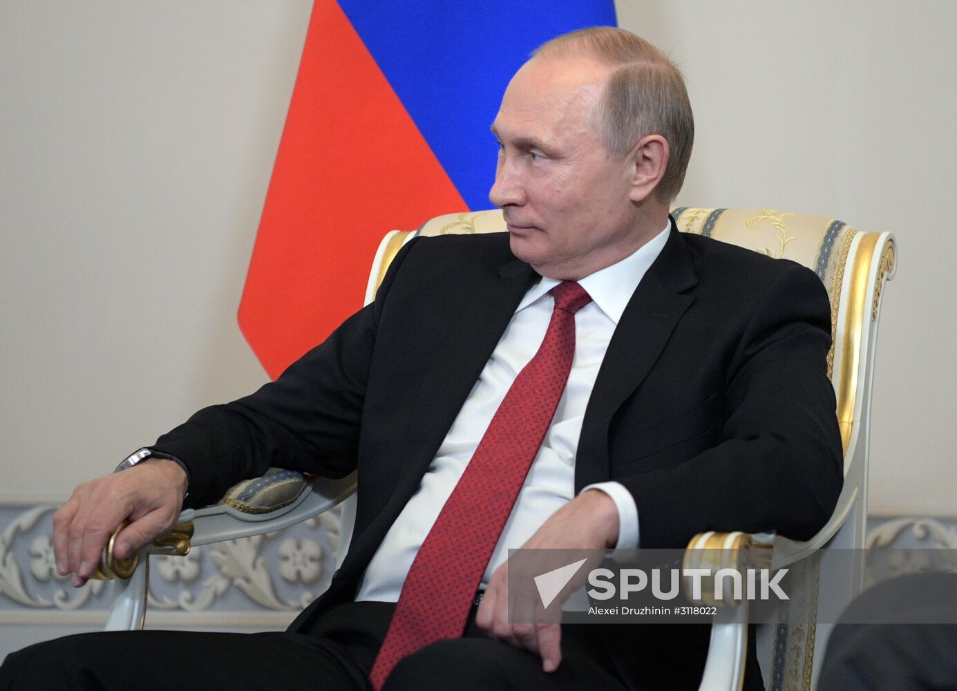 Russian President Vladimir Putin at the 21st St. Petersburg International Economic Forum