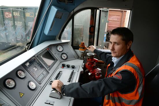 Far Eastern Railways freight yard in Khabarovsk