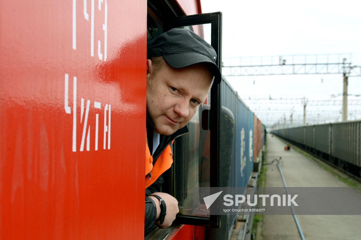 Far Eastern Railways freight yard in Khabarovsk