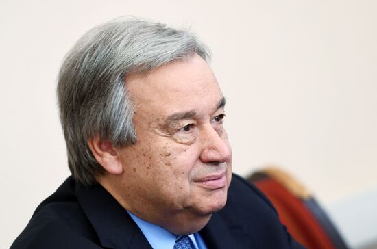 Russian Foreign Minsiter Lavrov meets with UN Secretary-General Gutteres