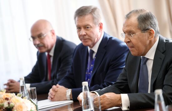Russian Foreign Minsiter Lavrov meets with UN Secretary-General Gutteres