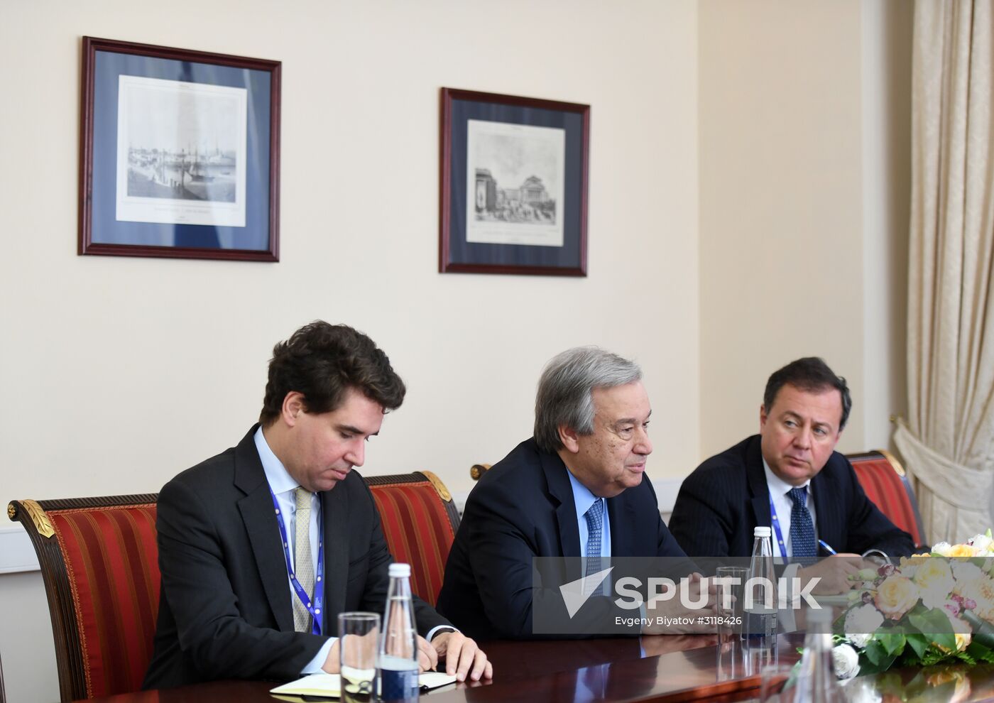 Russian Foreign Minsiter Lavrov meets with UN Secretary-General Gutteres