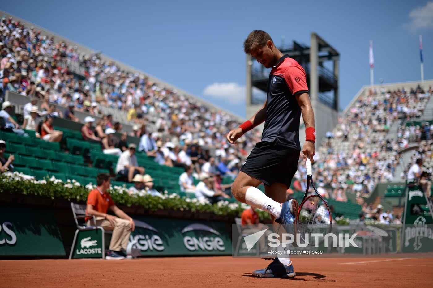 Tennis. Rolland Garros. Day Five