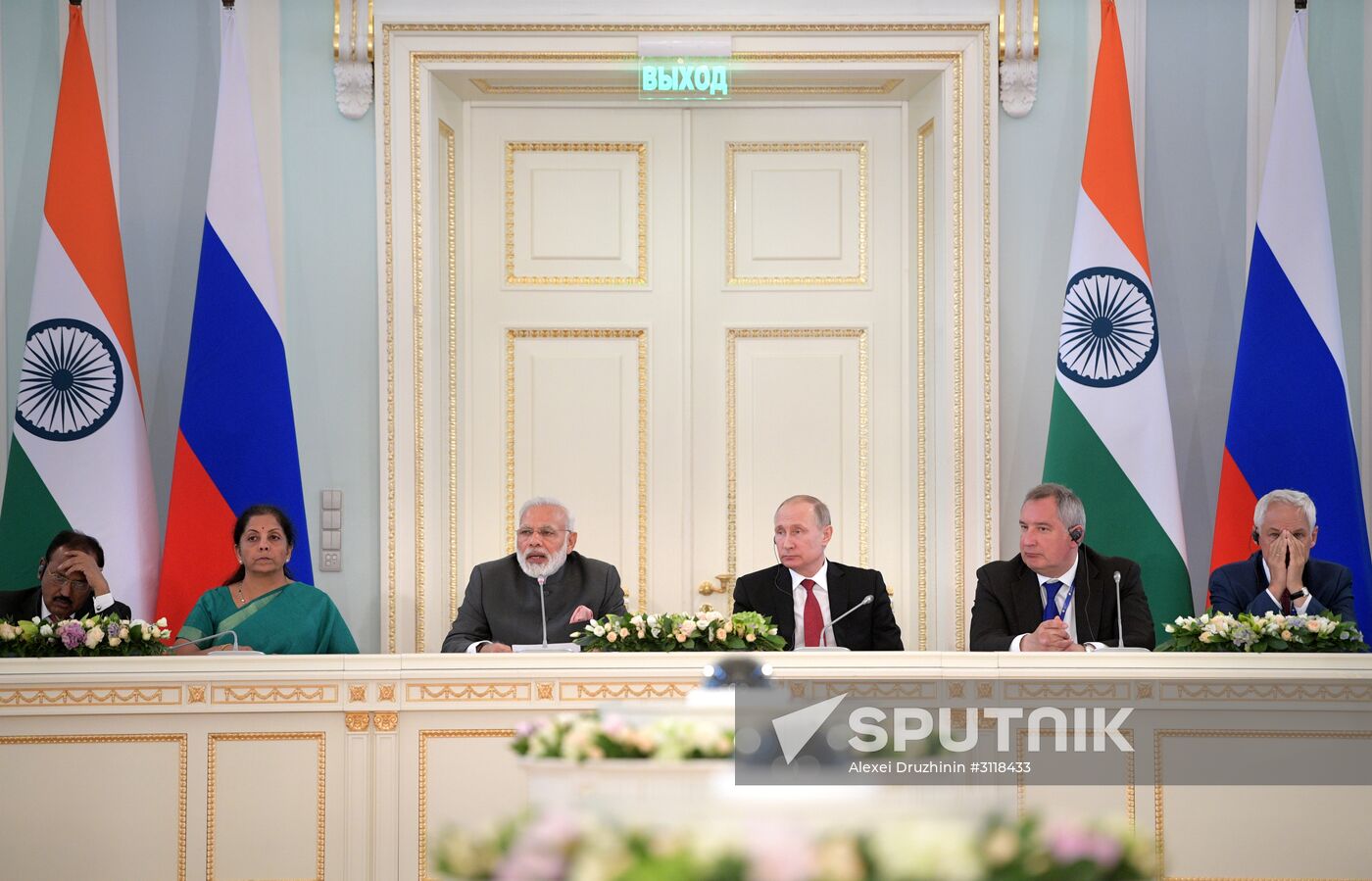 Russian President Vladimir Putin at the 21st St. Petersburg International Economic Forum