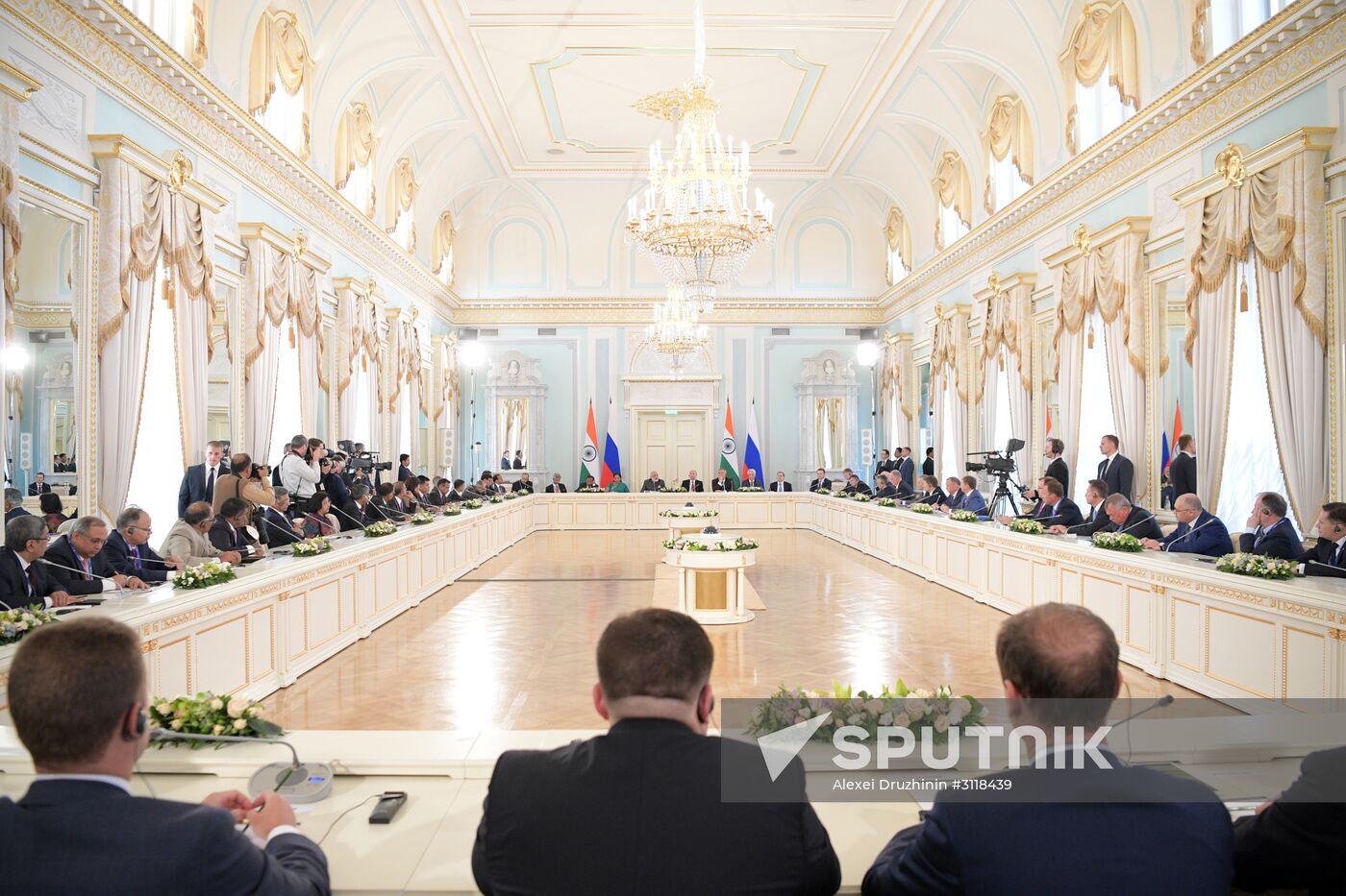 Russian President Vladimir Putin at the 21st St. Petersburg International Economic Forum