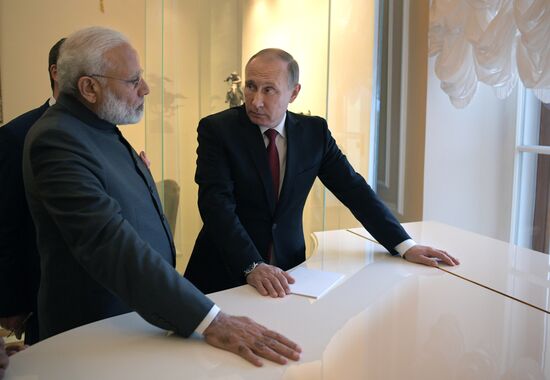 Russian President Vladimir Putin attends 21st St. Petersburg International Economic Forum