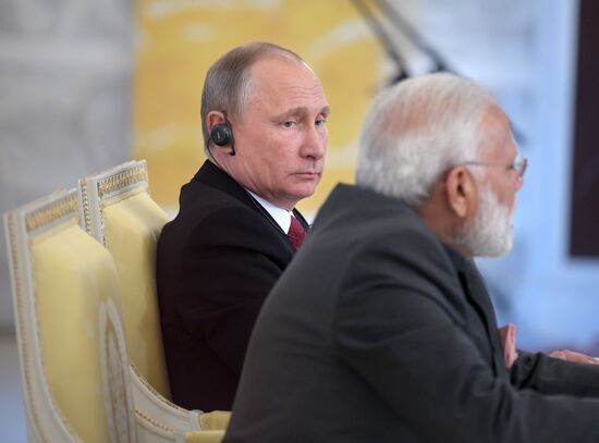 Russian President Vladimir Putin attends 2017 St. Petersburg International Economic Forum