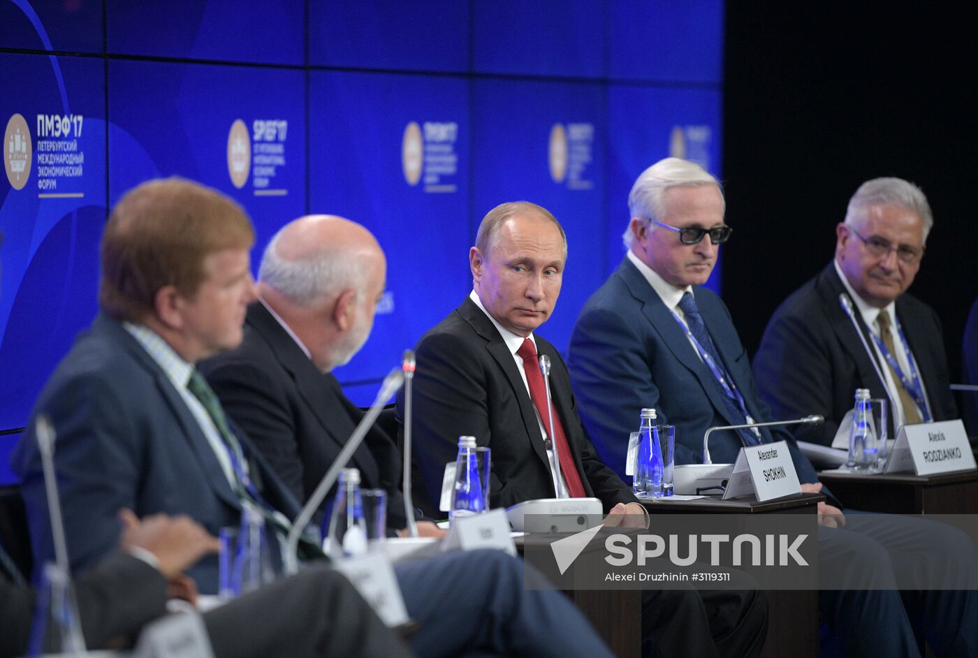 President Vladimir Putin attends 2017 St. Petersburg International Economic Forum. Day two