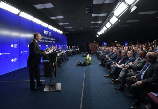 President Vladimir Putin attends 2017 St. Petersburg International Economic Forum. Day two