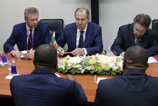Foreign Minister Sergei Lavrov's meetings as part of SPIEF