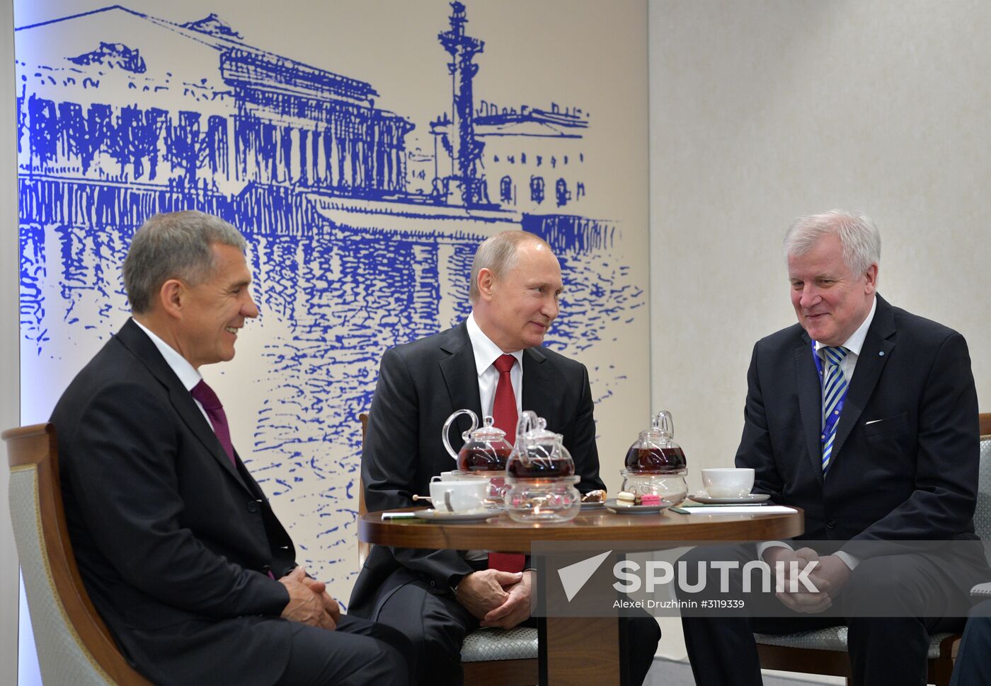 President Vladimir Putin attends 2017 St. Petersburg International Economic Forum. Day two