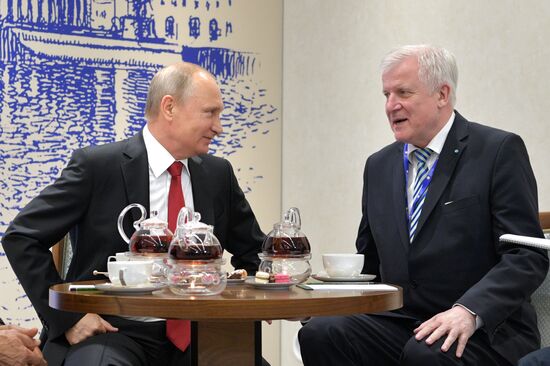 President Vladimir Putin attends 2017 St. Petersburg International Economic Forum. Day two