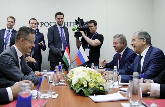 Foreign Minister Sergei Lavrov's meetings as part of SPIEF