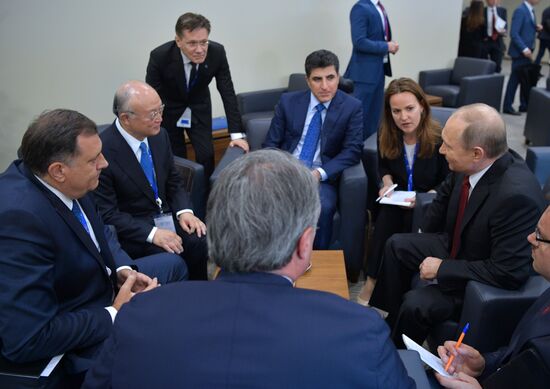 President Vladimir Putin attends 2017 St. Petersburg International Economic Forum. Day two