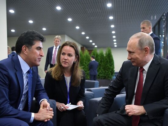 President Vladimir Putin attends 2017 St. Petersburg International Economic Forum. Day Two