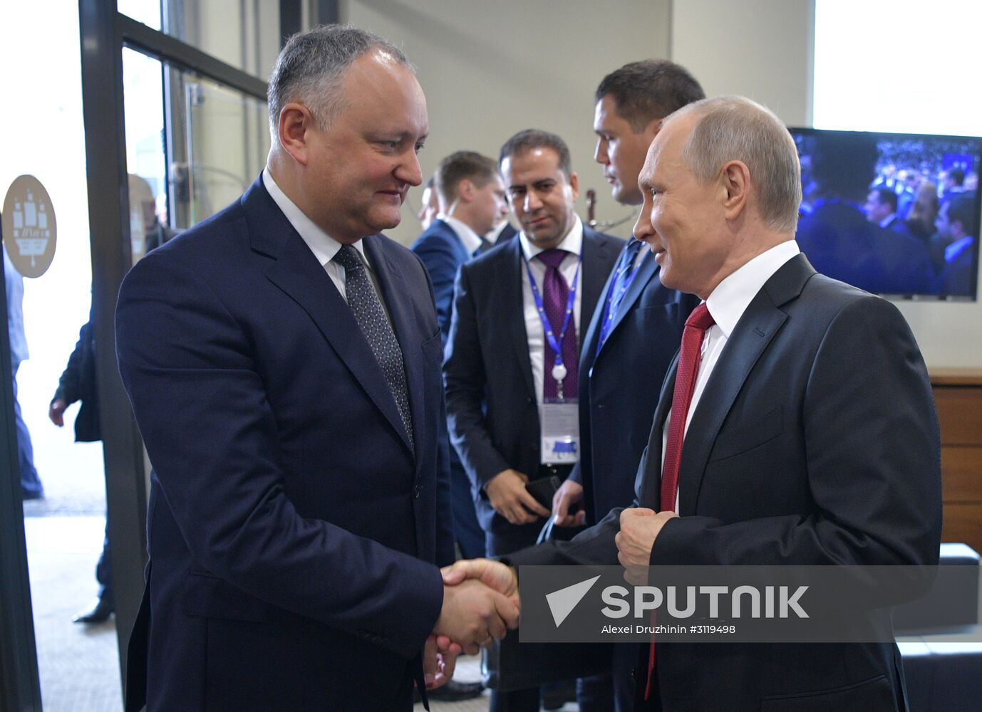 President Vladimir Putin attends 2017 St. Petersburg International Economic Forum. Day Two