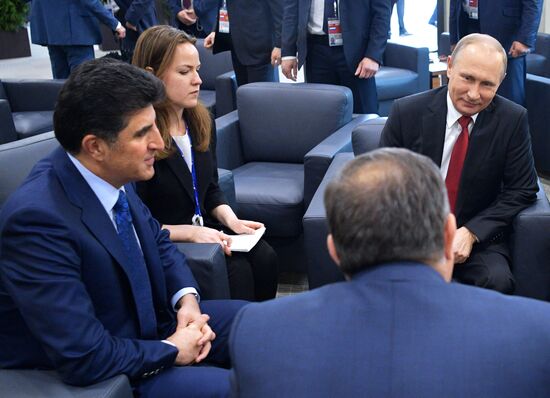 President Vladimir Putin attends 2017 St. Petersburg International Economic Forum. Day Two