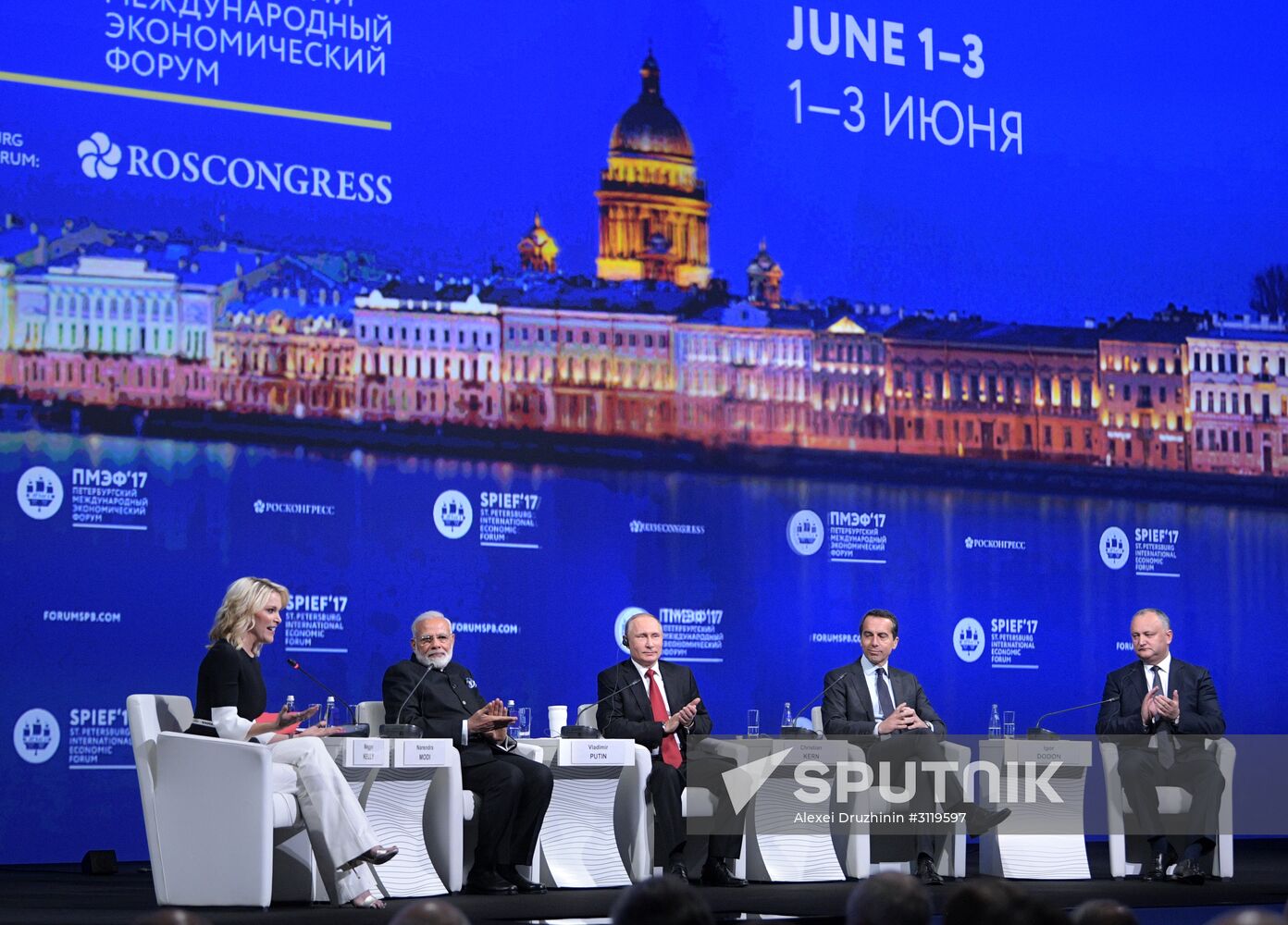 President Vladimir Putin attends 2017 St. Petersburg International Economic Forum. Day two