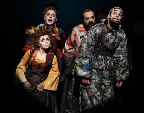 Final rehearsal of "...Souls" at Pyotr Fomenko Workshop theater