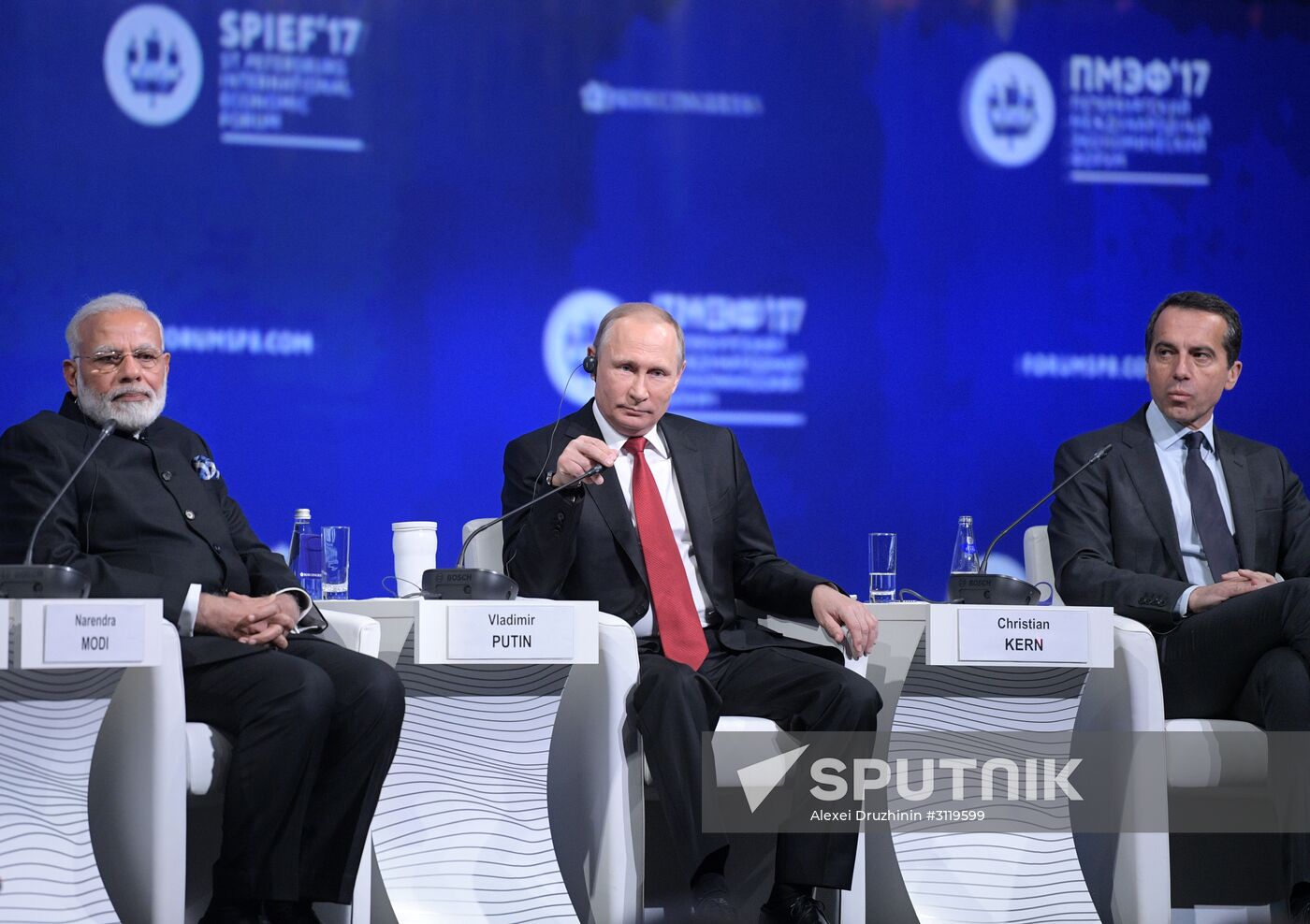President Vladimir Putin attends 2017 St. Petersburg International Economic Forum. Day Two
