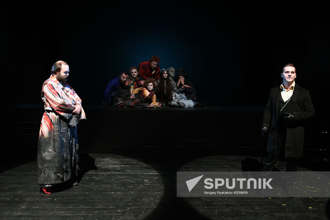Final rehearsal of "...Souls" at Pyotr Fomenko Workshop theater