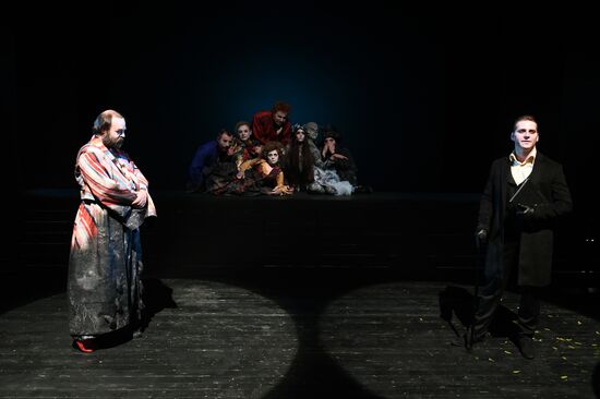 Final rehearsal of "...Souls" at Pyotr Fomenko Workshop theater
