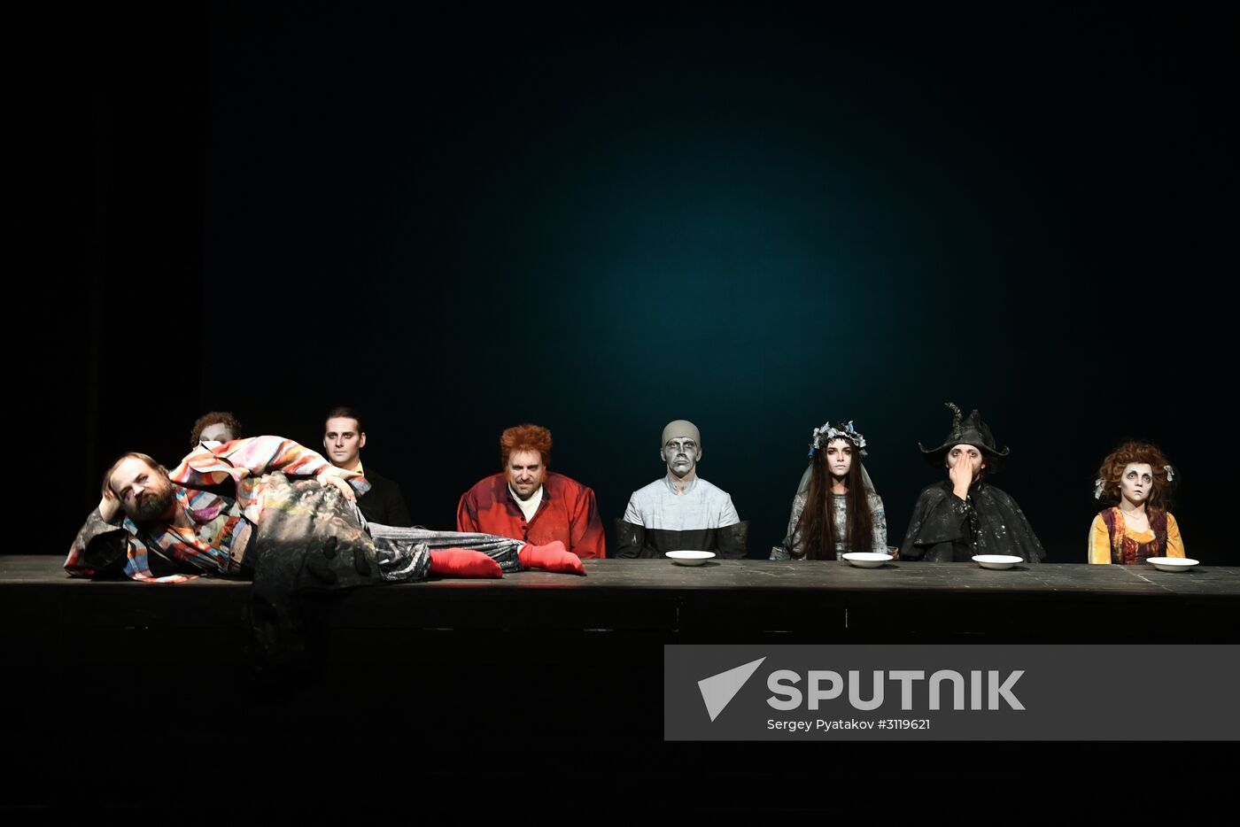 Final rehearsal of "...Souls" at Pyotr Fomenko Workshop theater