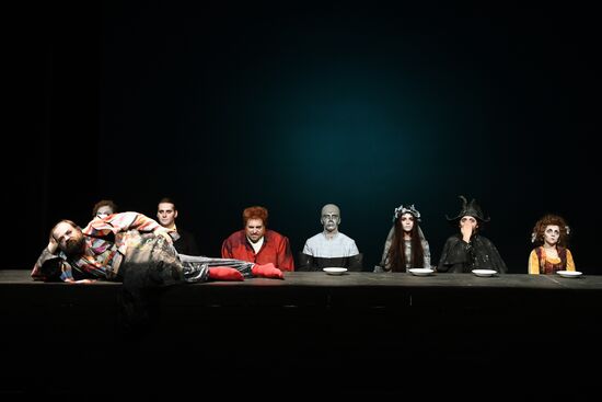 Final rehearsal of "...Souls" at Pyotr Fomenko Workshop theater