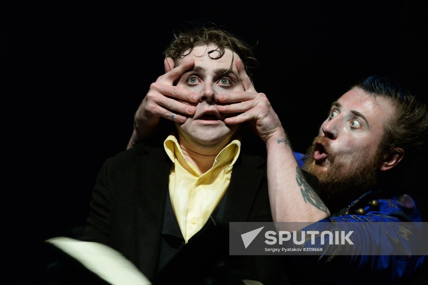 Final rehearsal of "...Souls" at Pyotr Fomenko Workshop theater