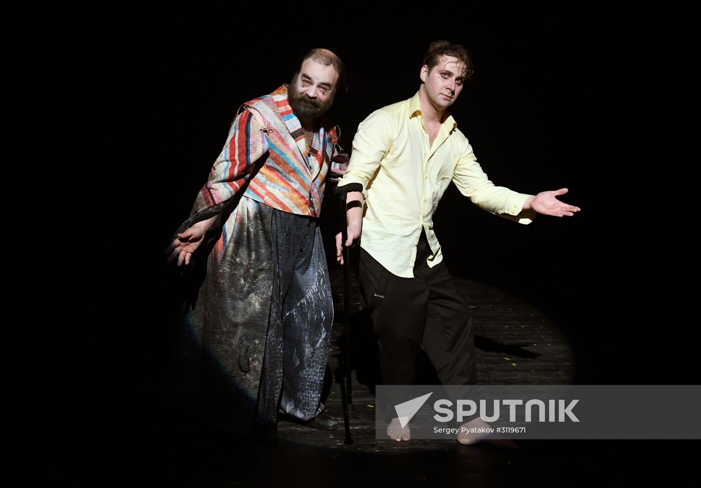 Final rehearsal of "...Souls" at Pyotr Fomenko Workshop theater