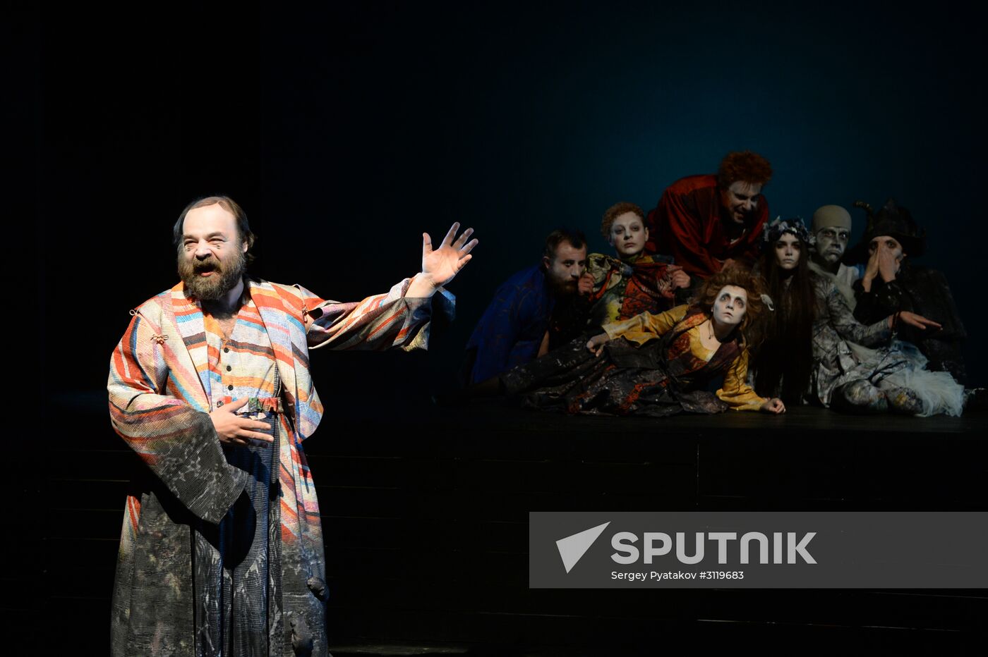 Final rehearsal of "...Souls" at Pyotr Fomenko Workshop theater