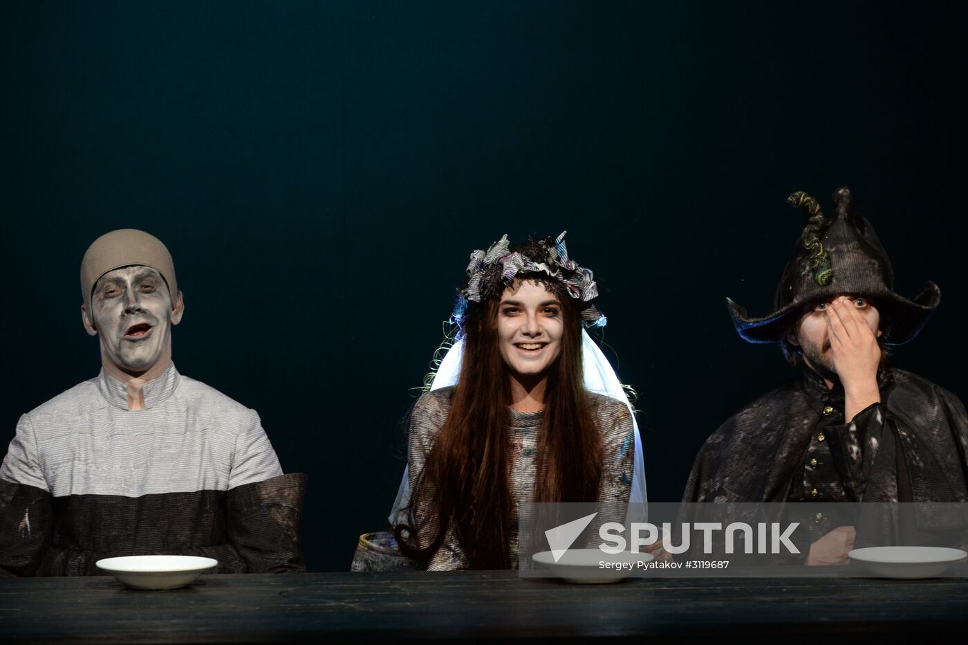 Final rehearsal of "...Souls" at Pyotr Fomenko Workshop theater