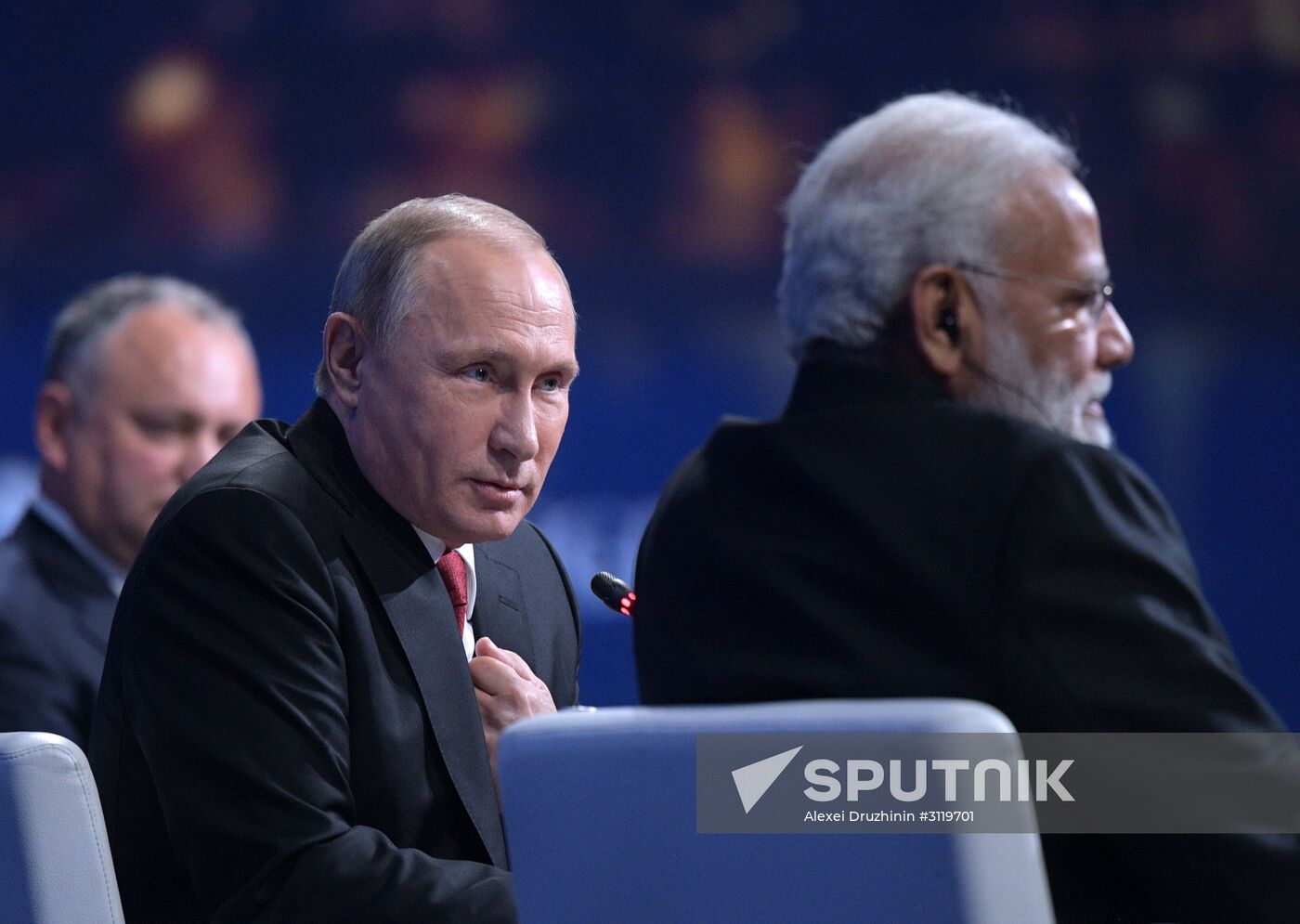 President Vladimir Putin attends 2017 St. Petersburg International Economic Forum. Day two