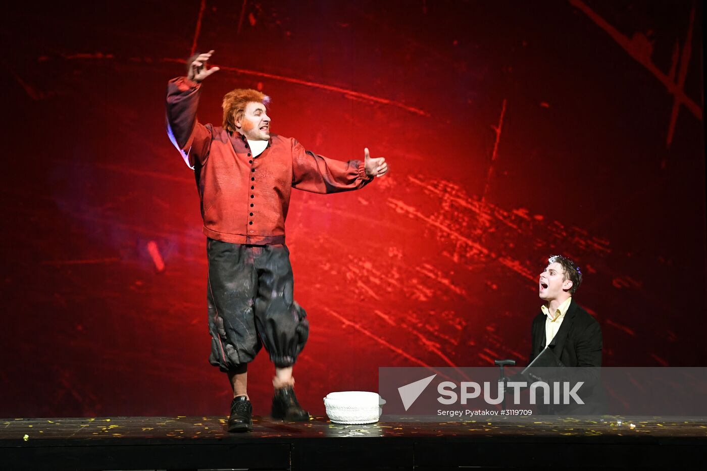 Final rehearsal of "...Souls" at Pyotr Fomenko Workshop theater