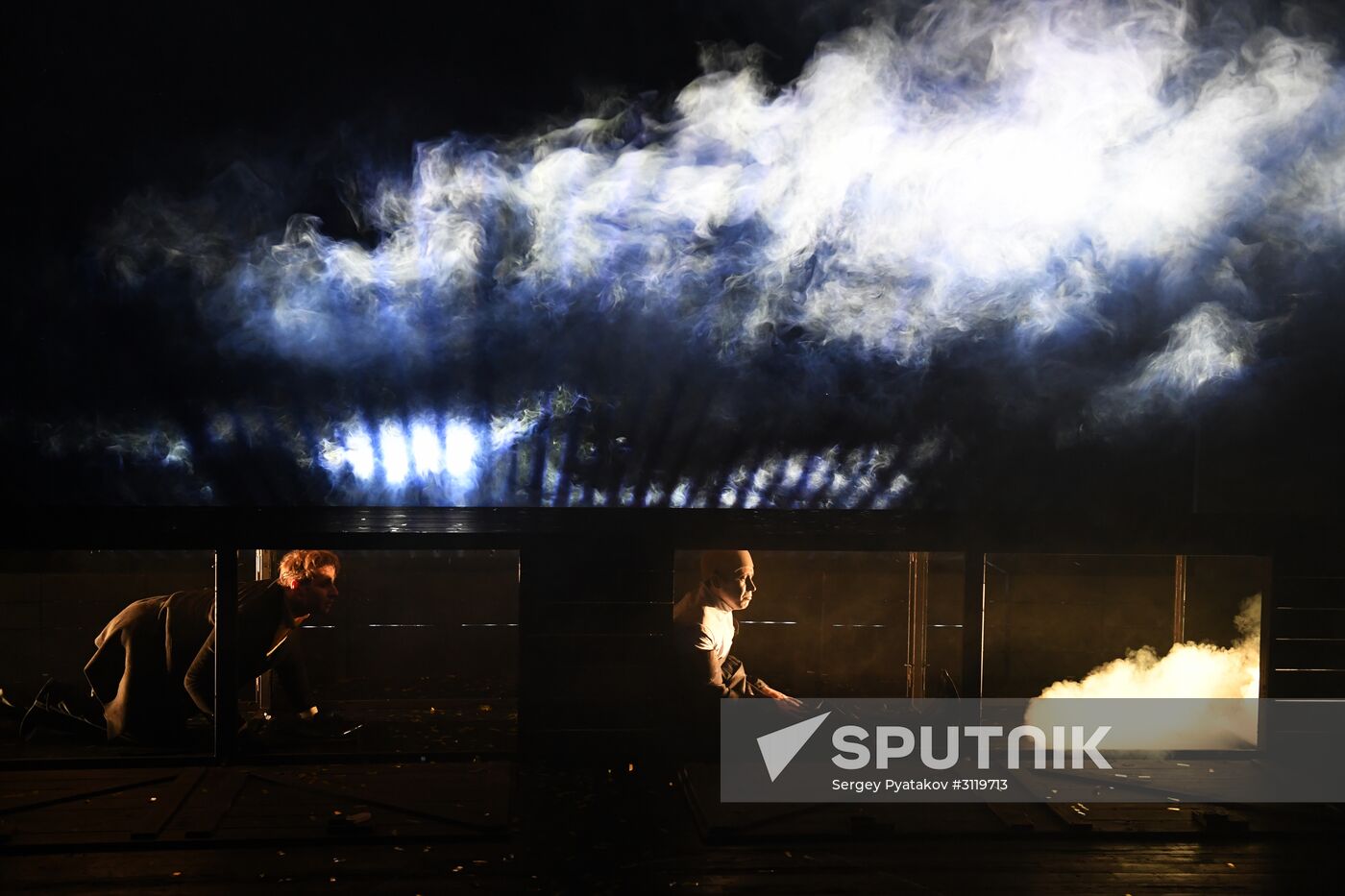 Final rehearsal of "...Souls" at Pyotr Fomenko Workshop theater