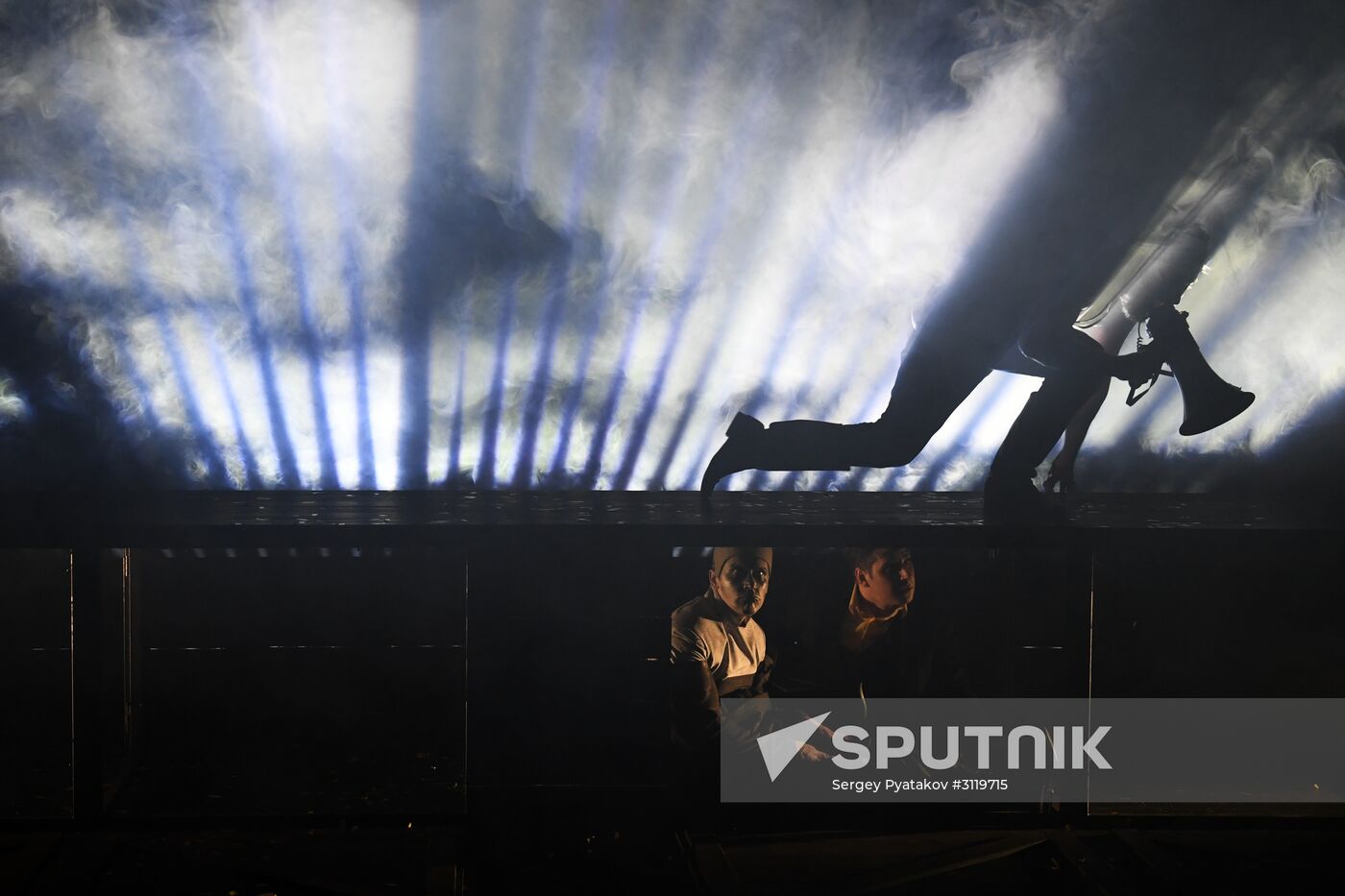 Final rehearsal of "...Souls" at Pyotr Fomenko Workshop theater