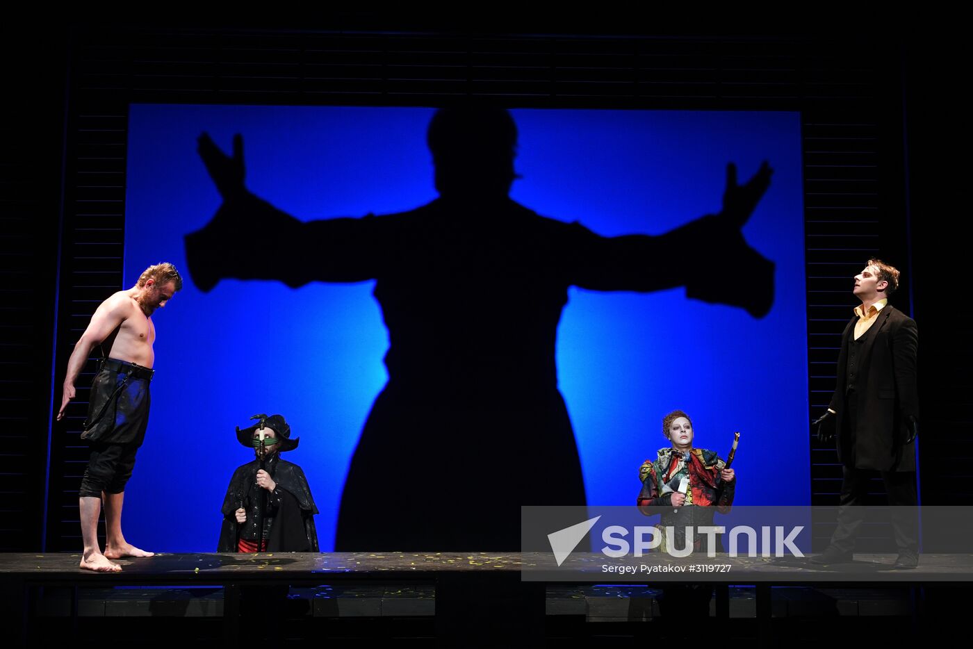 Final rehearsal of "...Souls" at Pyotr Fomenko Workshop theater