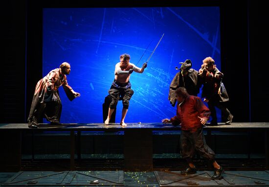 Final rehearsal of "...Souls" at Pyotr Fomenko Workshop theater