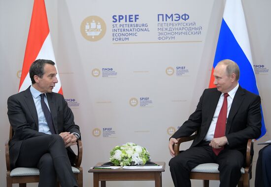 President Vladimir Putin attends 2017 St. Petersburg International Economic Forum. Day Two